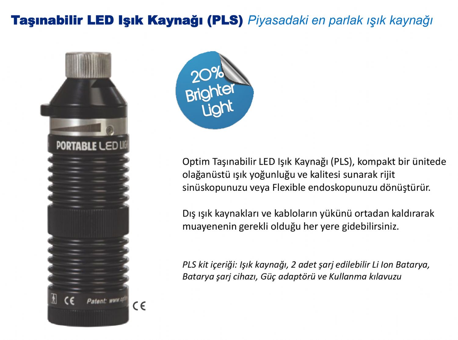 Tanabilir LED Ik Kayna (PLS)